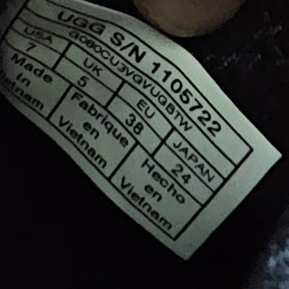 UGG Australia Platform Sneaker Shoes Leather Blue Navy Purple suede size US 7 - Picture 11 of 11